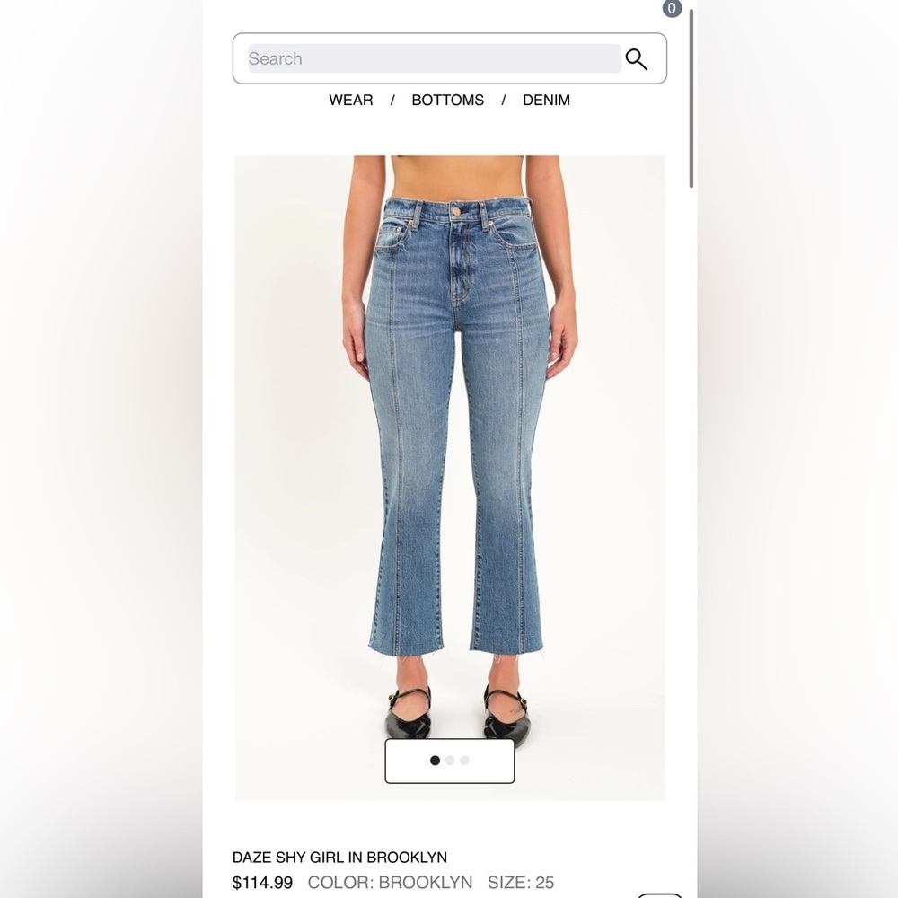 Daze Denim Crop Flare Jean - Picture 4 of 4